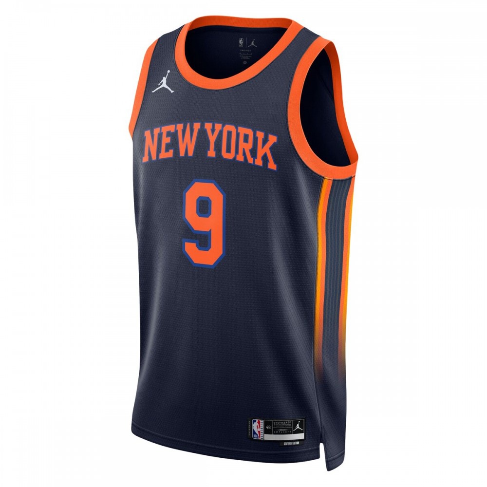 RJ Barrett New York Knicks Jordan Brand 2022/23 Swingman Jersey - Statement Edition - Navy-Pro Kit Vault | Brand New 26/27 Sports Jerseys